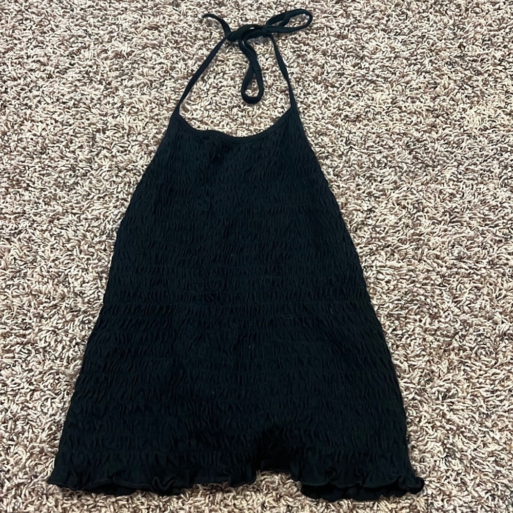 American eagle black halter top size S
